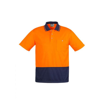 High Visibility Two Tone Polo Shirt with Short Sleeve